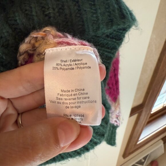 Heartloom S Multicolor Striped Knit Sweater Acrylic & Polyamide Blend - Picture 5 of 9